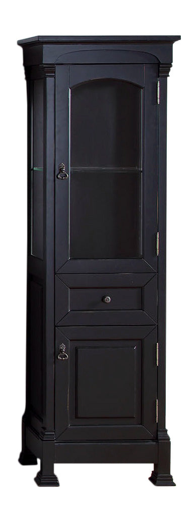 Brookfield Antique Black Linen Cabinet - Stylish Storage for Towels, Bedding & Bathroom Essentials | Perfect for Bedroom, Bathroom & Hallway Organization
