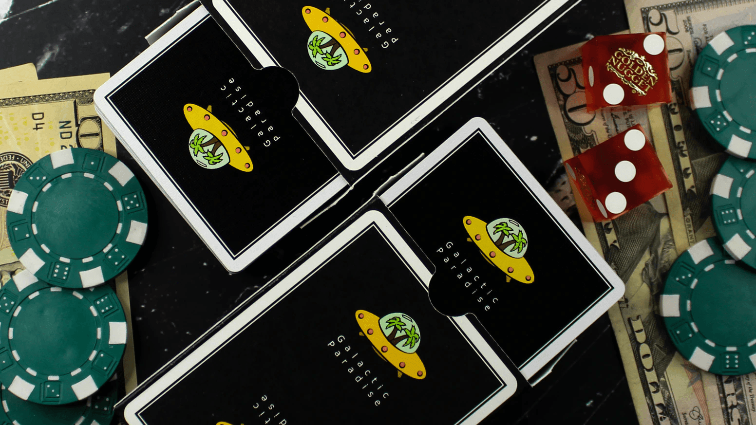 Galactic Paradise Playing Cards - Premium 54-Card Deck for Poker, Magic Tricks & Card Games | Perfect for Parties, Travel & Family Game Nights