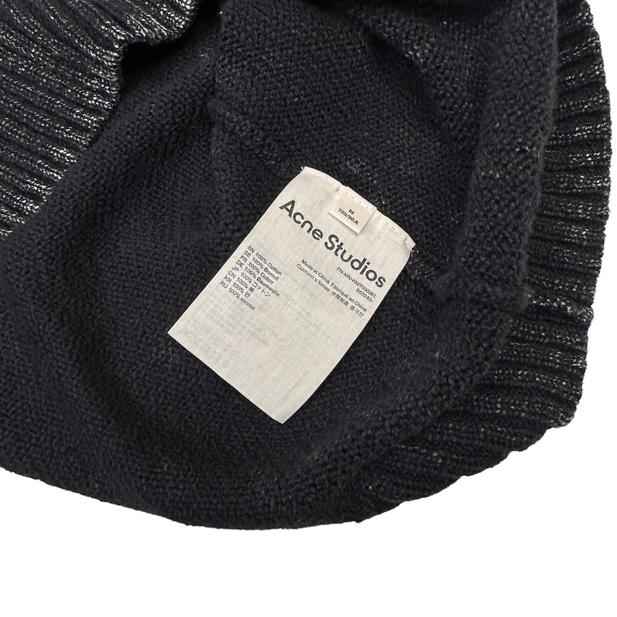 ACNE STUDIOS Acid Wash Grey Sweater for Women - Soft & Stylish Pullover for Casual Outfits & Winter Layering