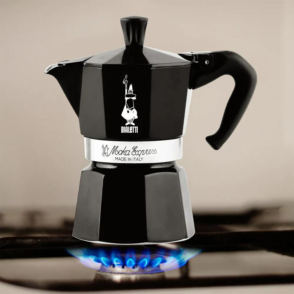Bialetti Moka Express 6-Cup Stovetop Espresso Maker - Classic Italian Coffee Pot for Home & Office Use