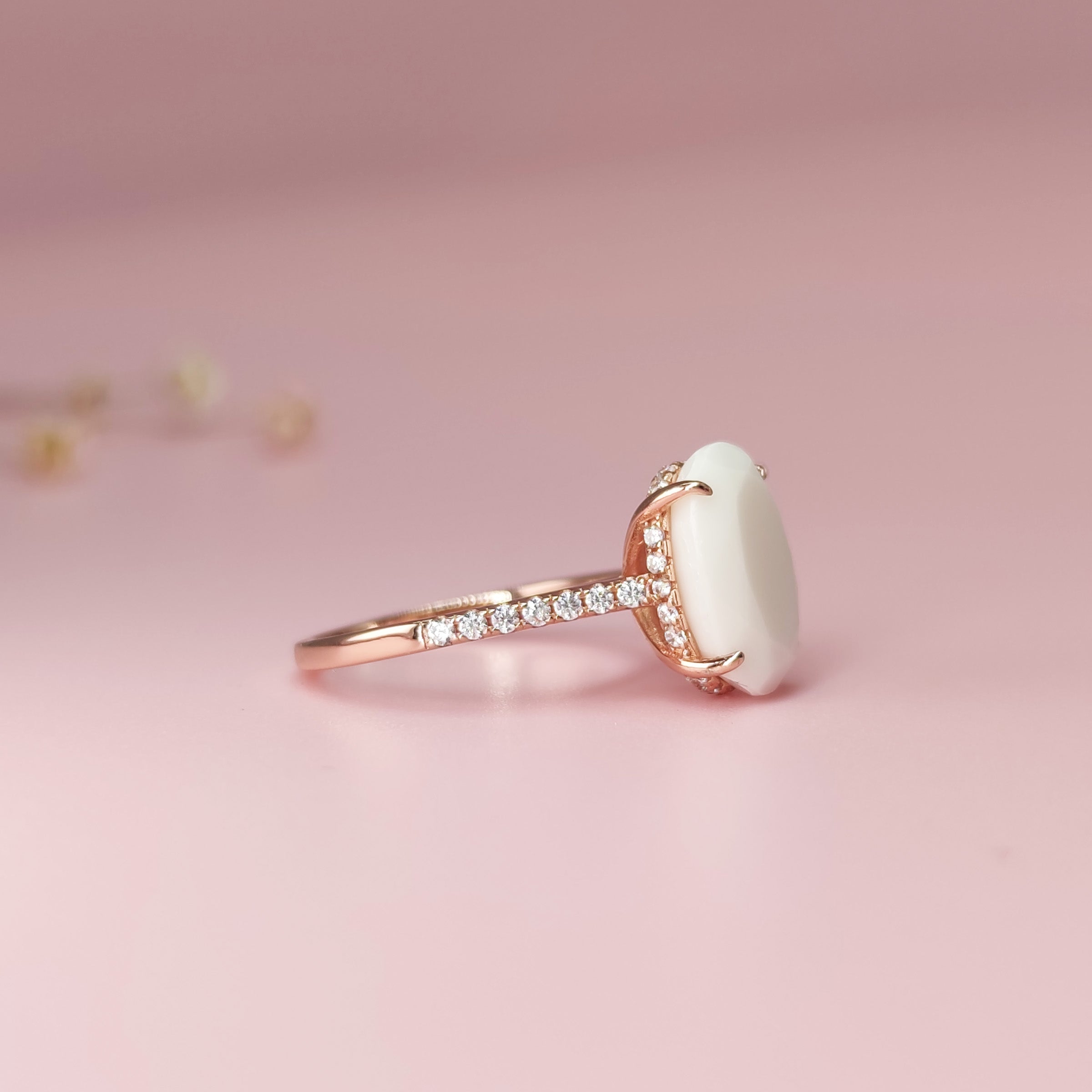 Oval Serenity Breastmilk Ring - Sterling Silver Keepsake Jewelry for Nursing Moms | Perfect Gift for Breastfeeding Mothers & New Moms