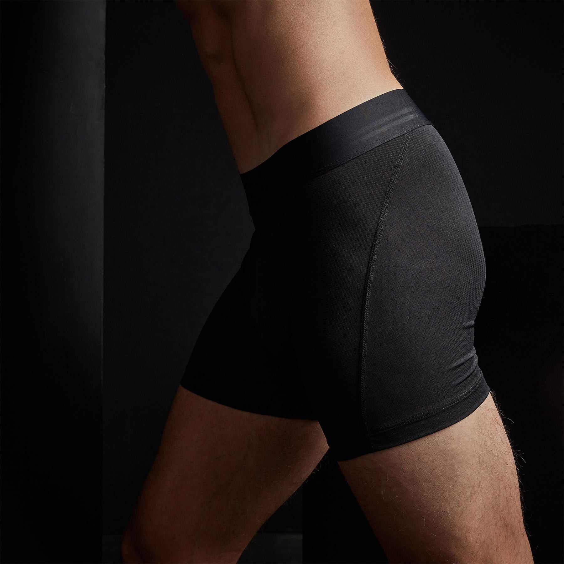 High-Performance Sport Boxer Shorts for Men - Breathable & Moisture-Wicking - Black - Ideal for Running, Gym & Active Lifestyle