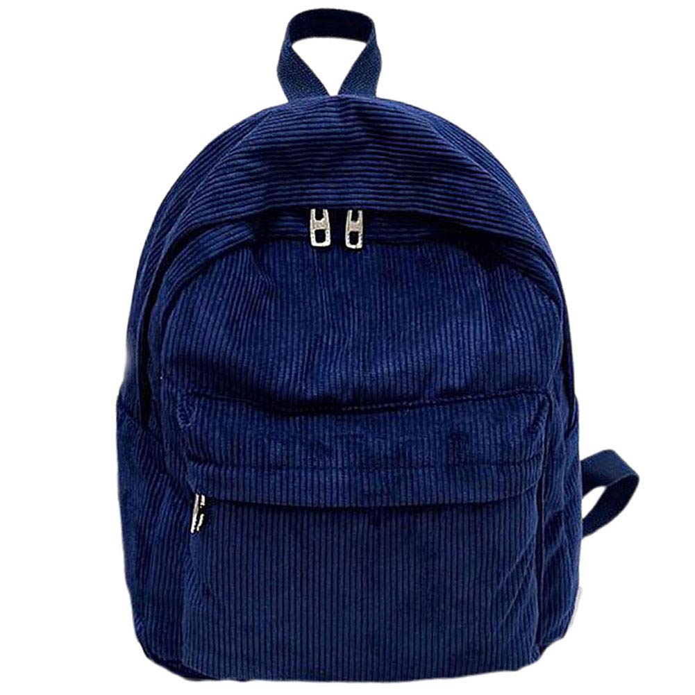 Cuteam Corduroy Backpack for Women - Large Capacity School Bag for Students & Travel