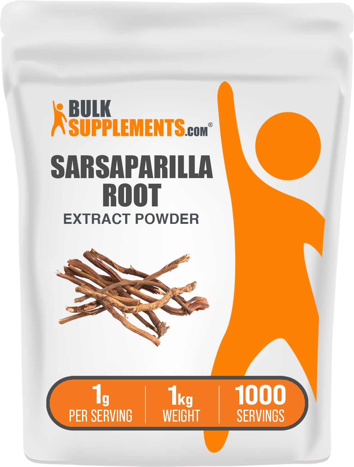 BulkSupplements Sarsaparilla Root Extract Powder 5kg (11 lbs) - 1000mg per Serving, Gluten Free Herbal Supplement for Detox & Immune Support - Pack of 5 for Home Brewing & Natural Remedies