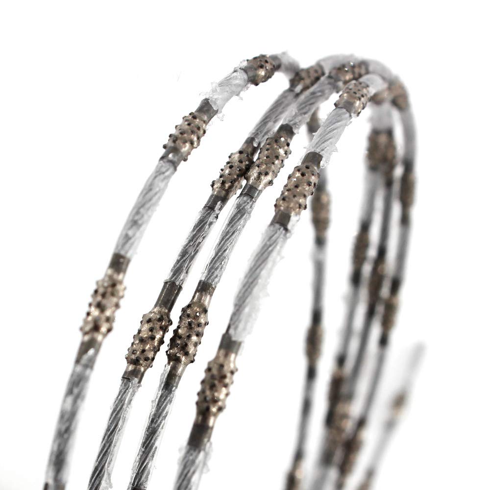 2.2mm Diamond Wire Saw for Granite Marble Cutting - Mining Rope Saw for Stone & Concrete - 1M/Lot