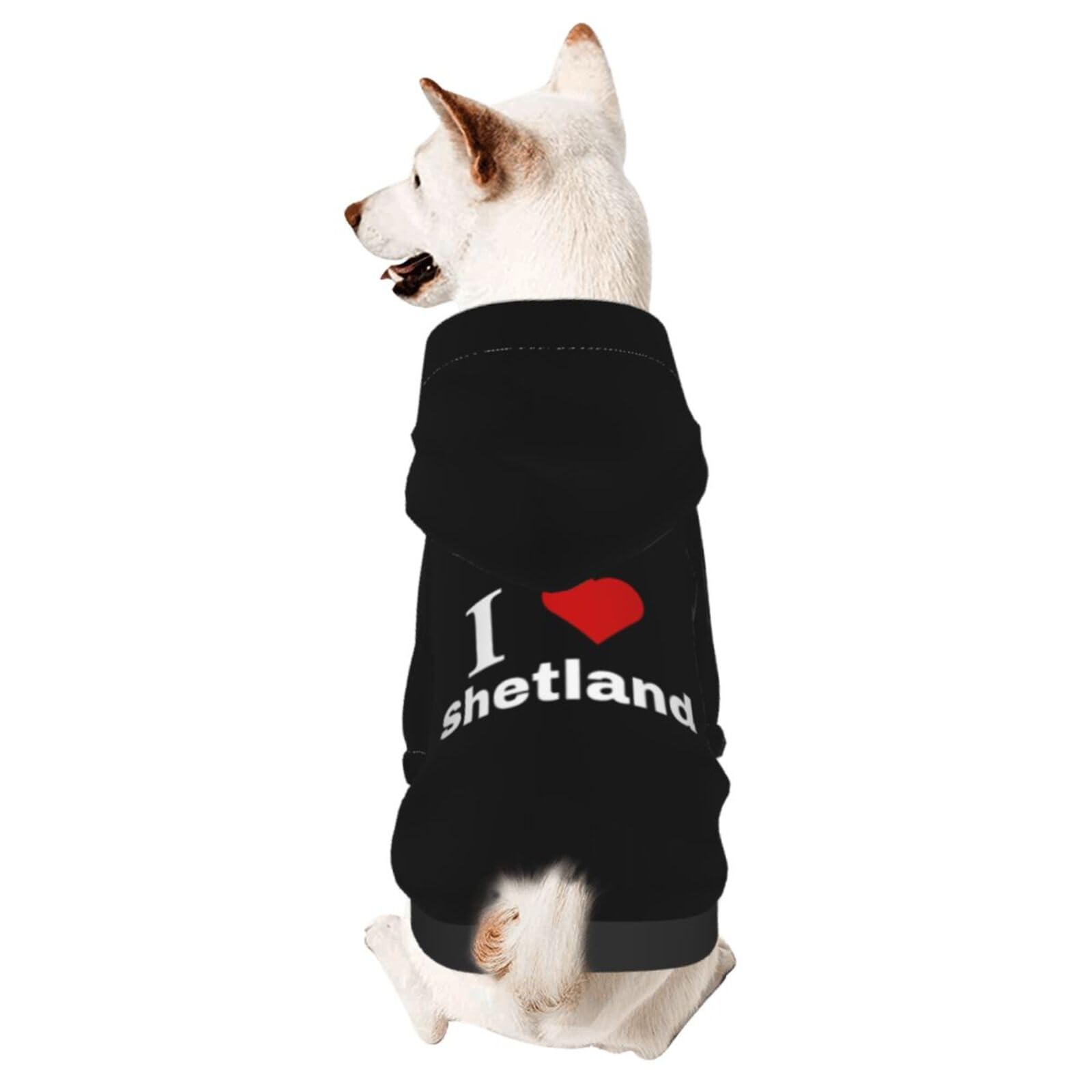 **Shetland Dog Sweater Winter Pet Hoodie - Cozy Fleece Dog Clothes for Small & Medium Breeds - Perfect for Cold Weather Walks & Indoor Comfort**
