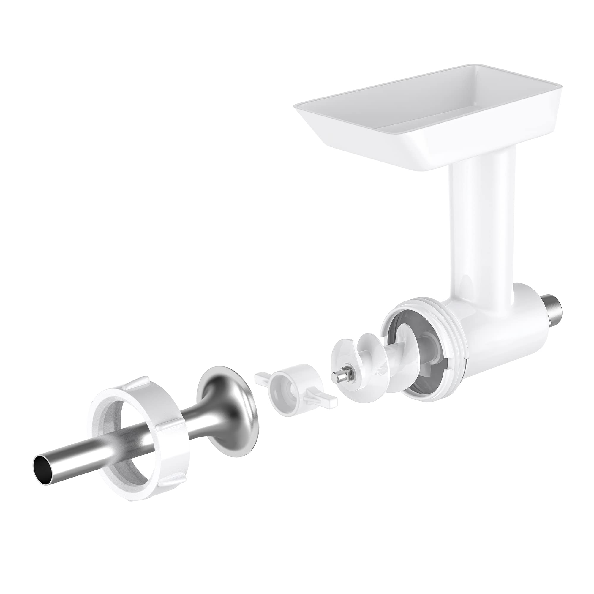 InnoMoon Sausage Stuffer Kit for Kitchenaid Stand Mixer - 3 Stainless Steel Stuffing Tubes & Retainer Ring - Compatible with KitchenAid Food Grinder Attachment - Perfect for Homemade Sausages, Ground Meat & Food Processing