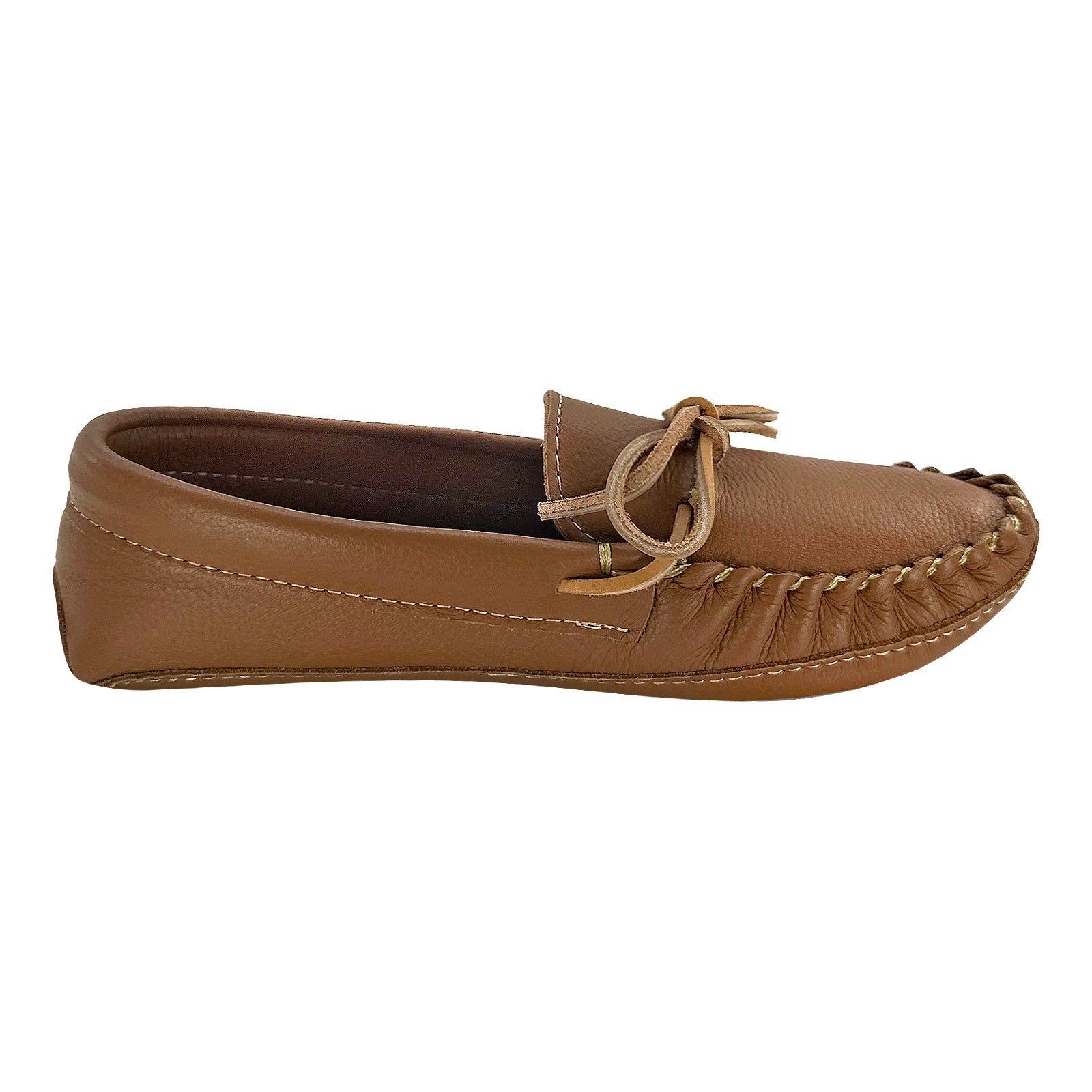 Premium Women's Double Deerskin Leather Moccasins - Handmade Limited Edition Comfortable Slip-On Shoes for Indoor/Outdoor Wear, Casual & Travel Use
