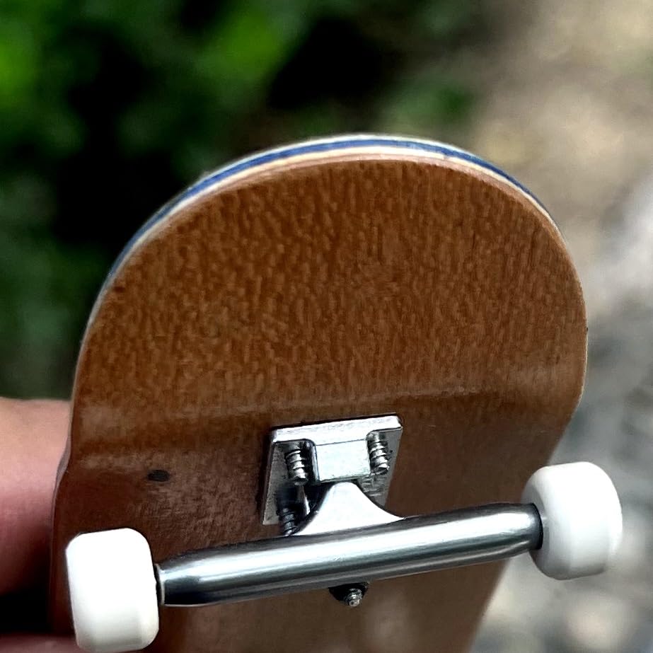 DIY Pro Fingerboard Truck 34mm Silver Noah 2.0 with Golden Lock Nut - Perfect for Finger Skateboarding Tricks and Mini Ramp Stunts