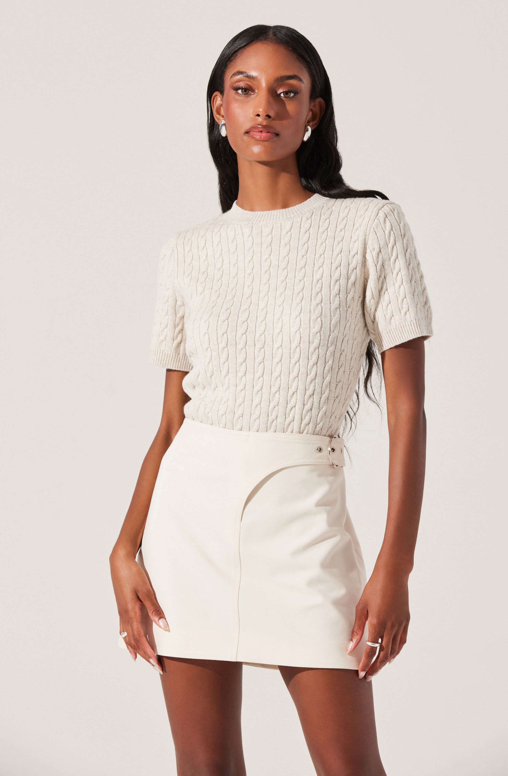 Iyla Women's Cable Knit Sweater - Cozy Winter Pullover for Casual Outfits & Holiday Gatherings