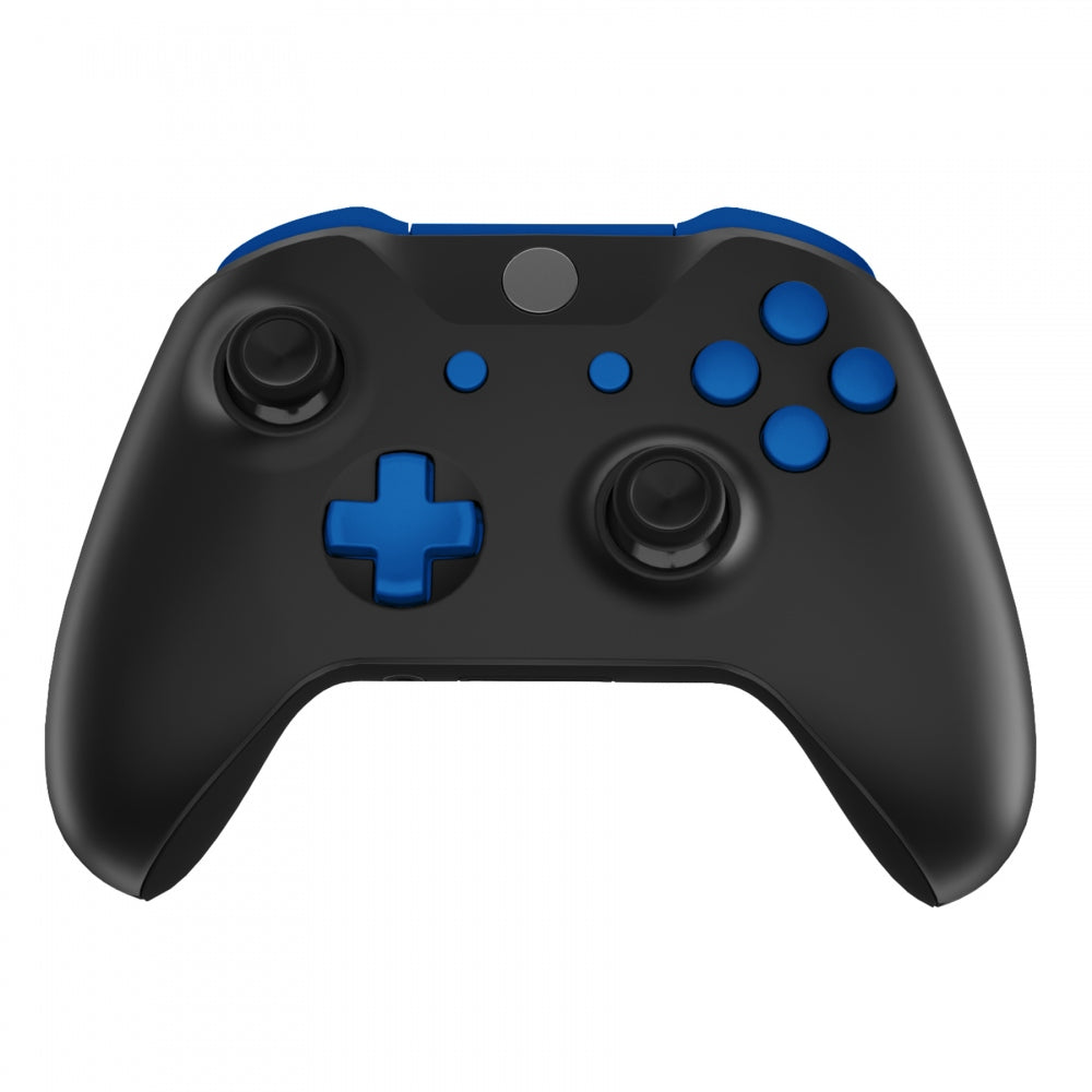 ExtremeRate Blue Xbox One Controller Button Kit - LB RB LT RT Bumpers, Triggers, D-Pad, ABXY, Start & Back Buttons Replacement Set with Tools for Xbox One S/X (Model 1708) - Perfect for Gaming, Repair & Customization
