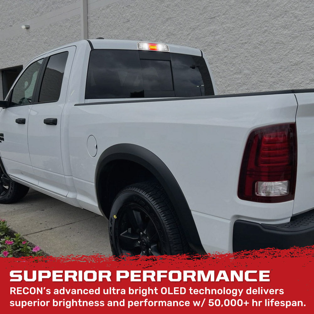 Dodge RAM 2500/3500 Ultra High Power LED 3rd Brake Light Kit with CREE XML LEDs - Clear Lens for Enhanced Visibility & Safety (Perfect for Off-Roading, Towing & Night Driving)