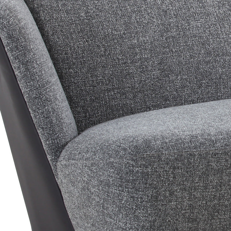 ASTRID 3-Seater Sofa - Modern Grey Fabric Couch for Living Room, Lounge & Home Decor | Comfortable Sectional Sofa for Small Spaces