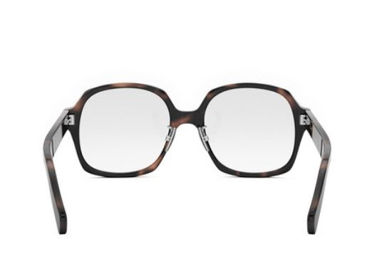 Celine THIN CL50151F 055 Shiny Havana Geometric Women's Eyeglasses - Trendy Cat Eye Glasses for Women, Lightweight & Stylish Frame for Everyday Wear, Office, or Special Occasions