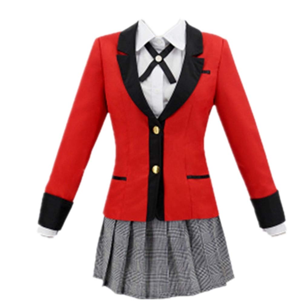 EChunchan Talented Girl Jabami Yumeko Cosplay Costume - Anime School Uniform Outfit for Halloween, Carnival & Cosplay Events + Matching Wig | Perfect for Conventions, Themed Parties & Photoshoots