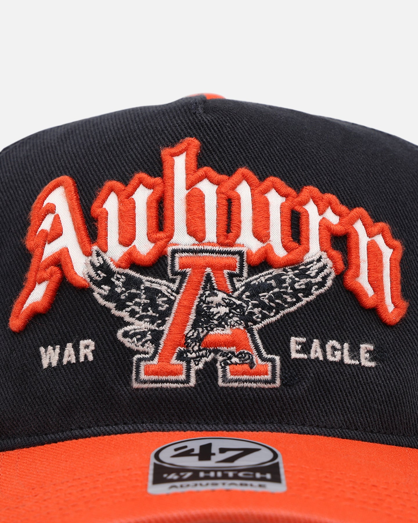 47 Brand Auburn University NCAA Trophy Case Premium Hitch Snapback Hat - Navy Blue Adjustable Baseball Cap for Men & Women - Perfect for Game Day, Tailgating & College Fan Gifts