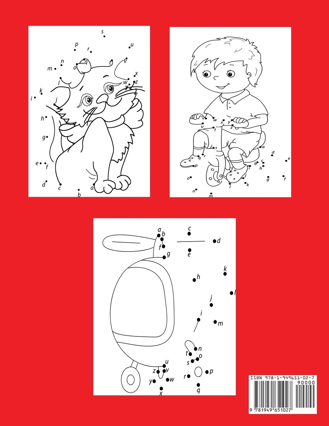Kids Alphabet Dot-to-Dot Book - Fun Learning Puzzles for Preschoolers & Toddlers