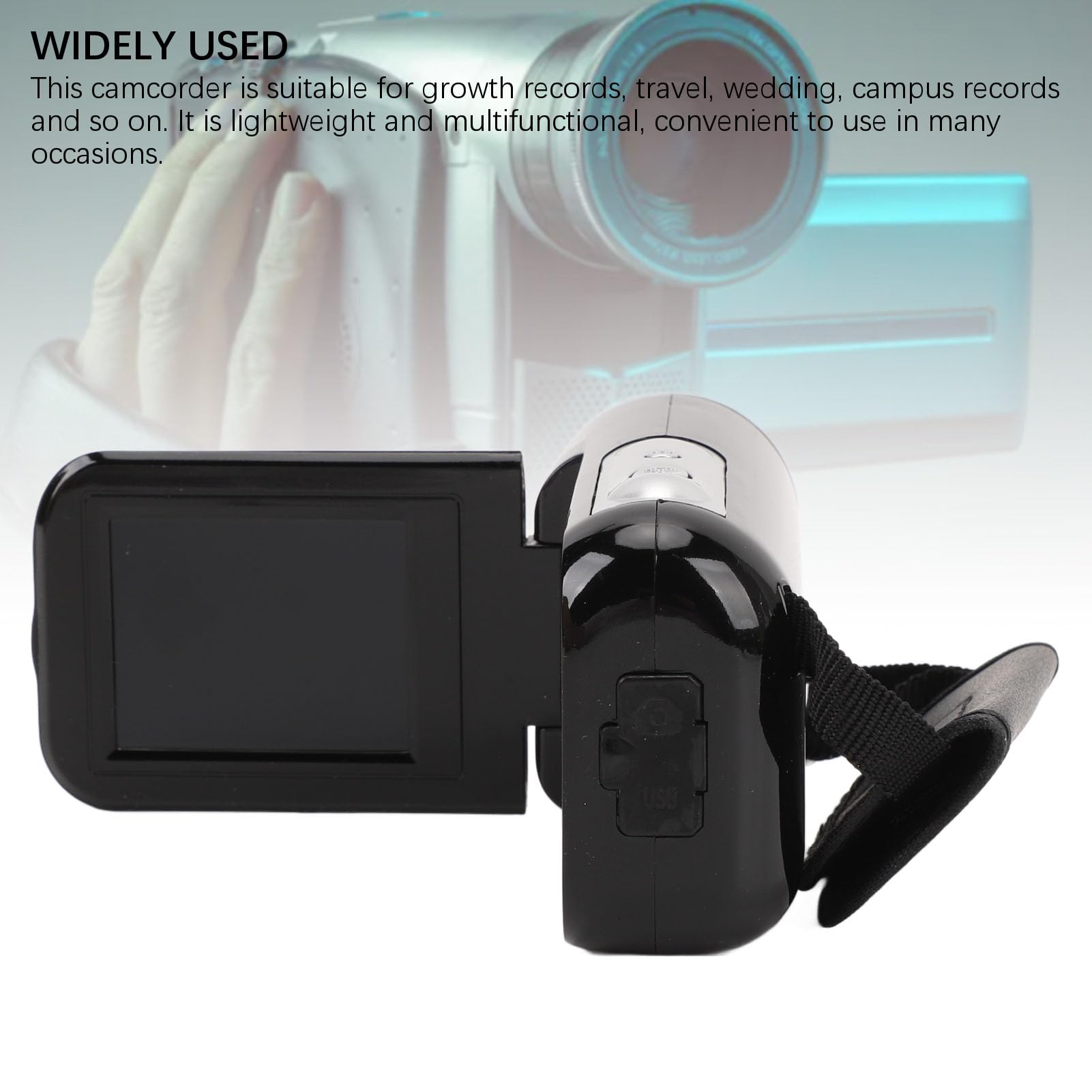 16MP 1080P Vlogging Camera with Rotatable Screen - Perfect for Travel & YouTube