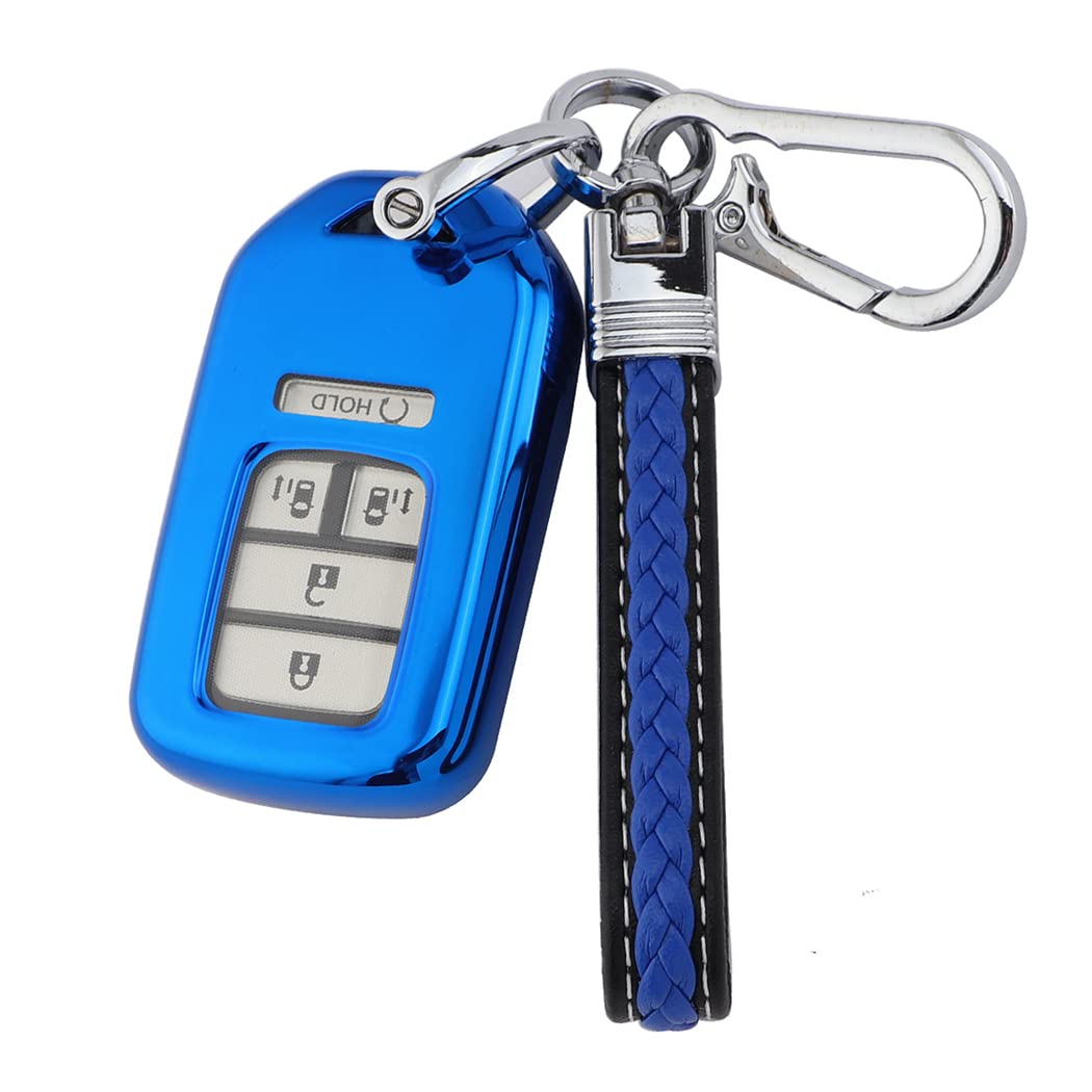 Honda Key Fob Cover Replacement for Accord, Civic, CR-V, Pilot, Odyssey - Durable Remote Keychain Protector for Car Keys - Perfect for Daily Use, Travel & Key Organization