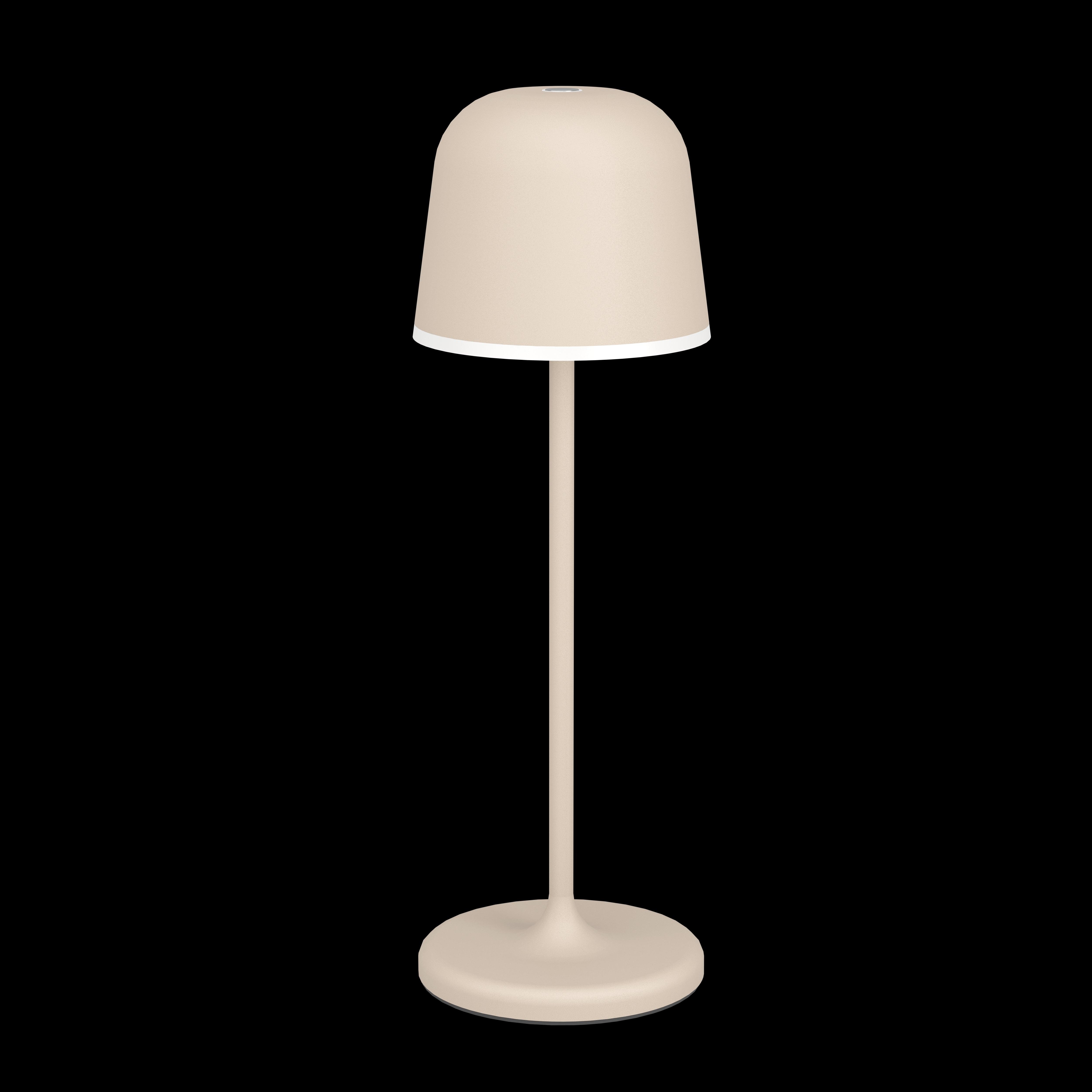 Eglo Mannera Sand Cordless LED Outdoor Table Lamp - Waterproof & Rechargeable for Patio, Garden, Deck, and Backyard Lighting
