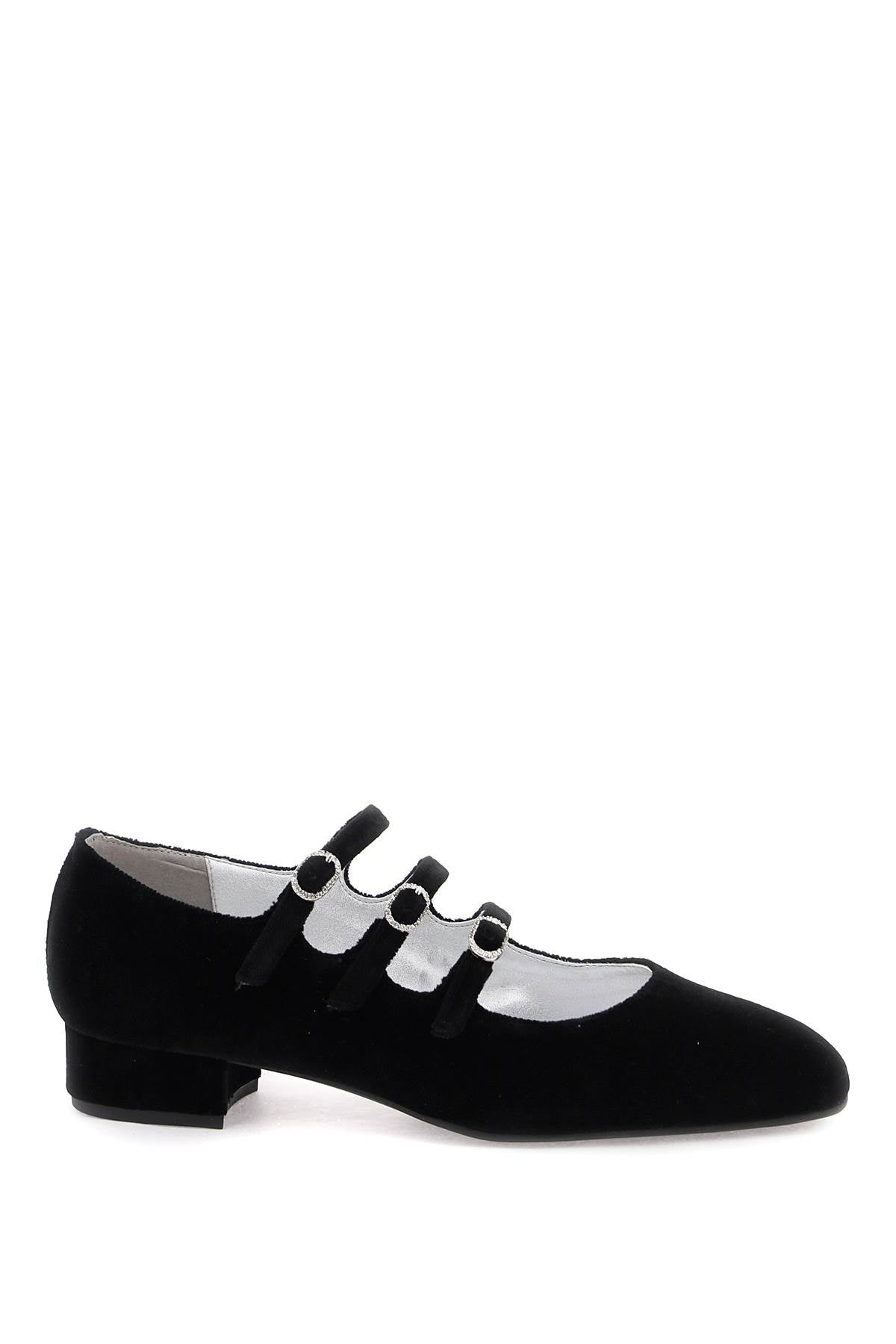 Carel Velvet Mary Jane Shoes - Women's Comfortable & Stylish Flats for Work, Casual & Special Occasions