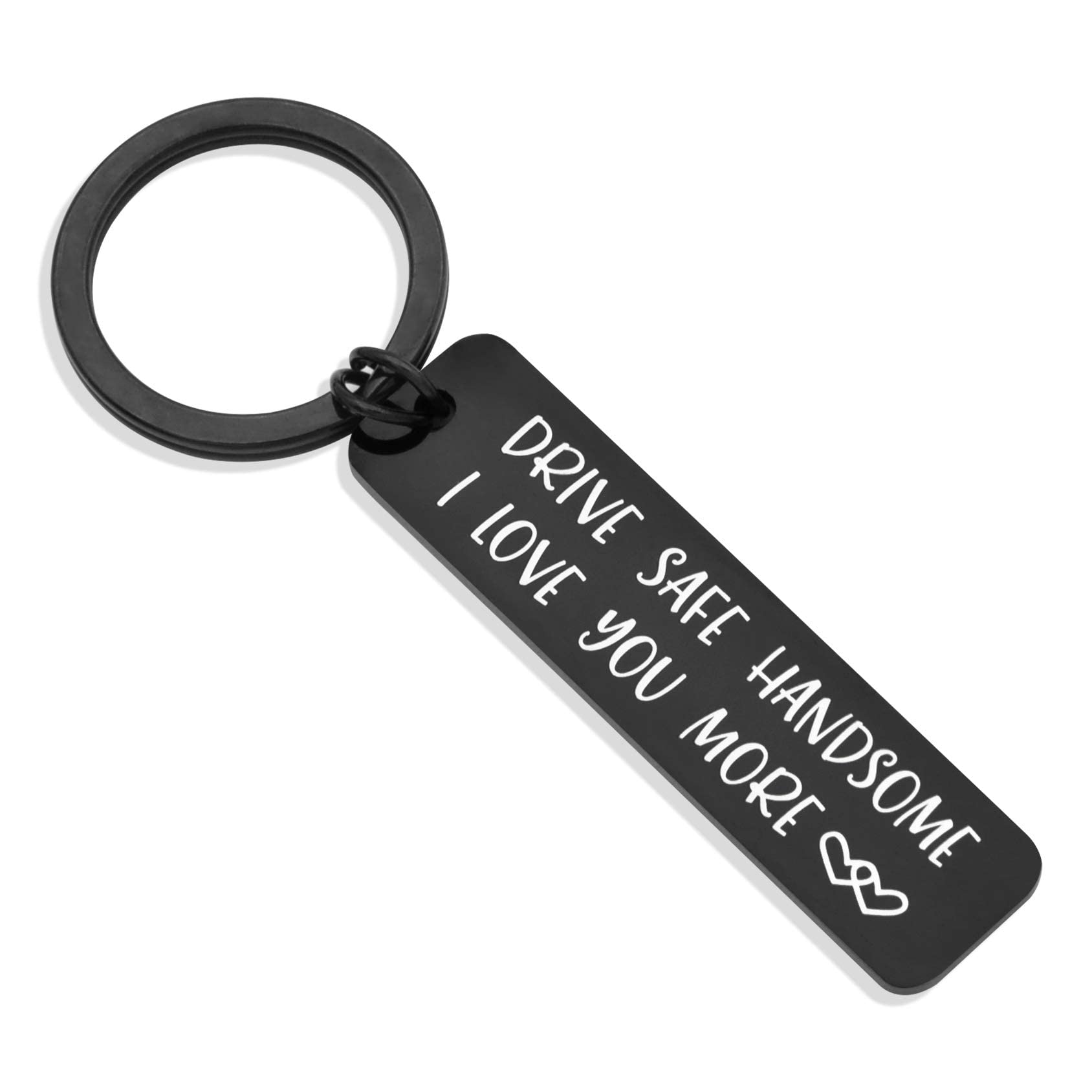 Drive Safe Keychain - Thoughtful Gift for Husband, Dad, Boyfriend | Valentine's Day, Father's Day & Birthday Present | Car Safety Accessory for Daily Commute & Long Road Trips