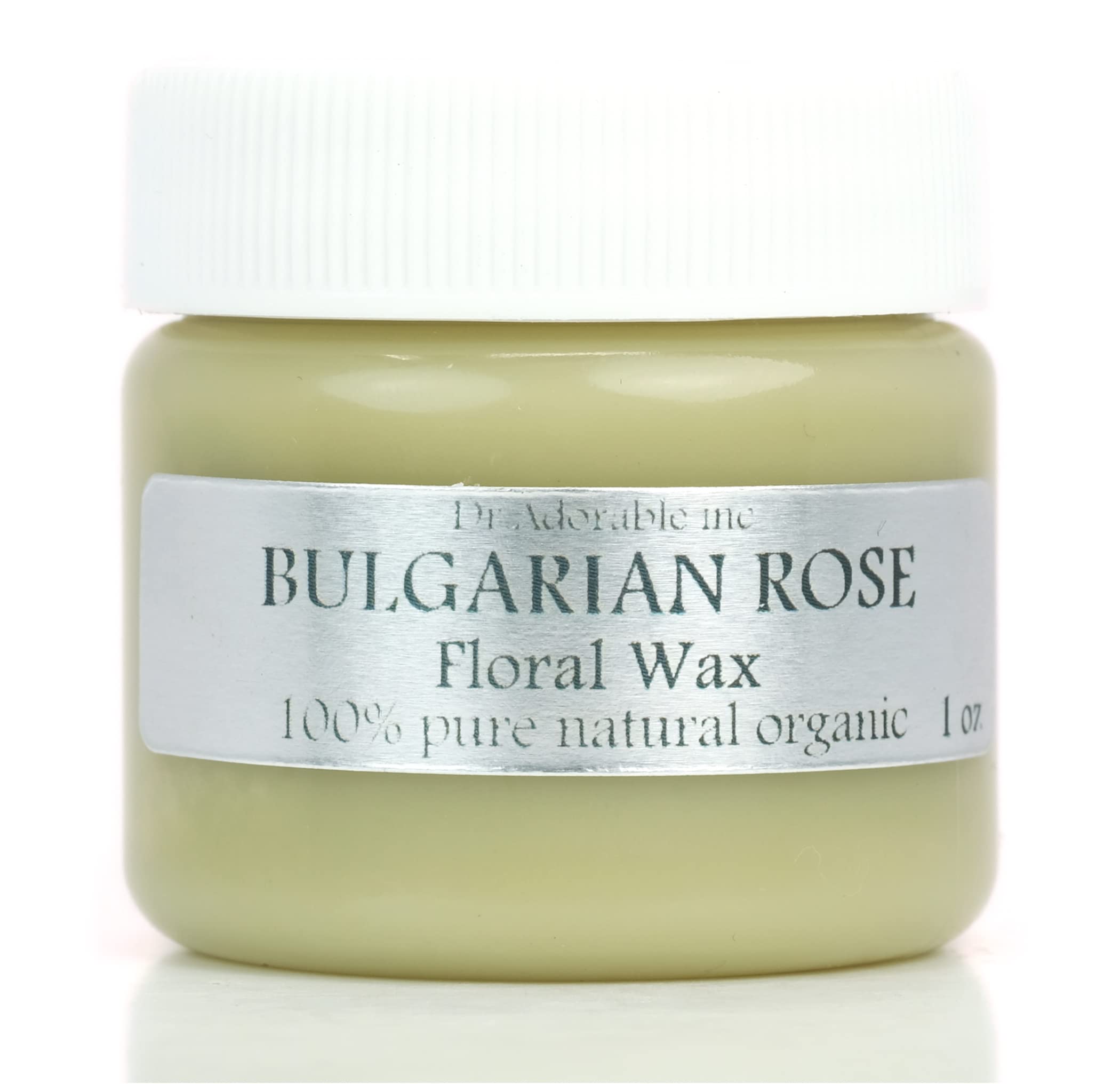 Organic Bulgarian Rose Wax by Dr Adorable - 1 Oz (30g) for DIY Skincare, Candle Making & Aromatherapy