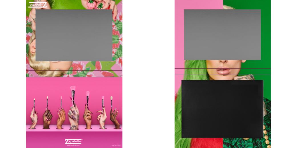 Custom Extra Large Z Palette - Magnetic Makeup Palette for Eyeshadows & Blush - Perfect for Travel & Professional Makeup Artists