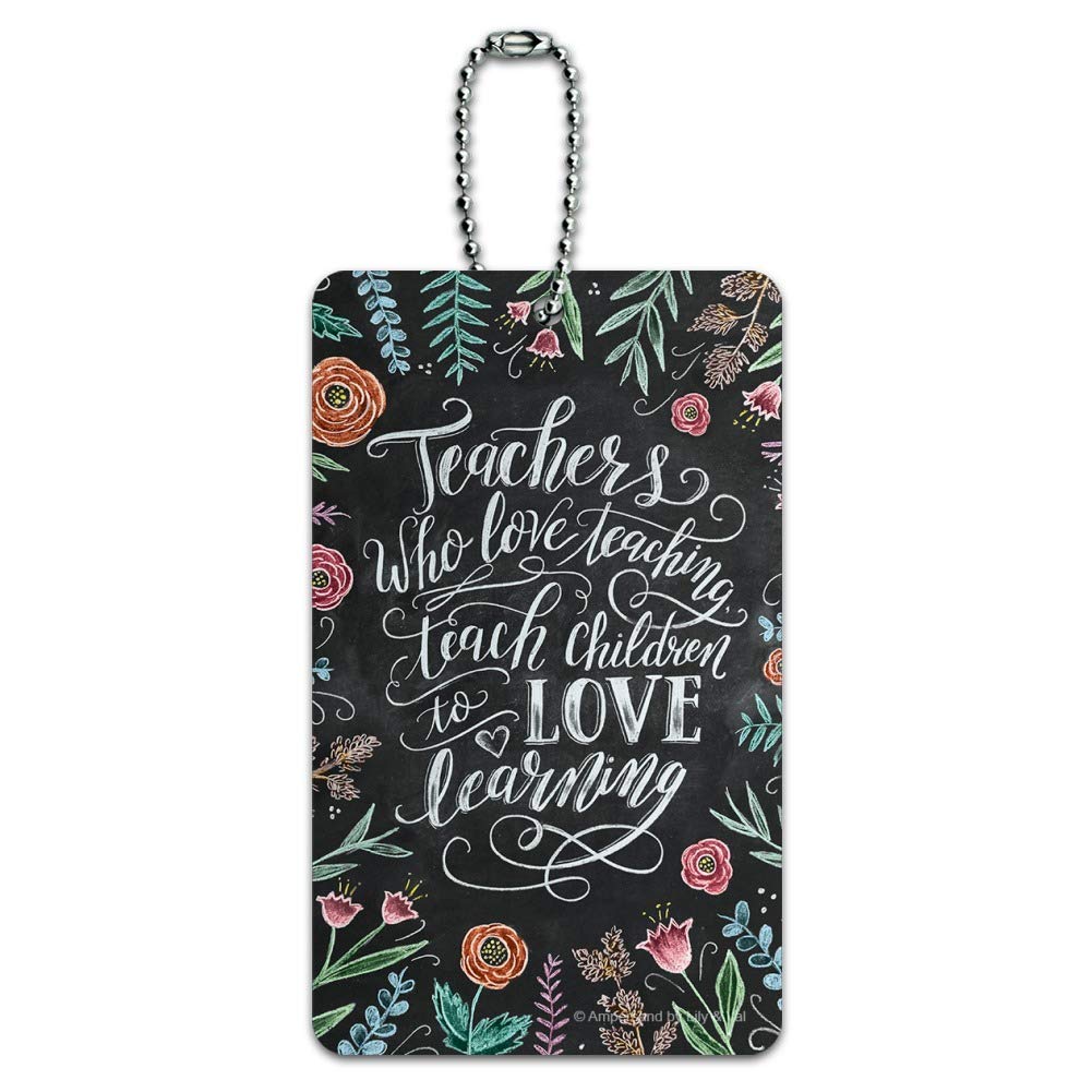 Teacher Appreciation Luggage Tag - Personalized Carry-On ID Tag for Educators, Travel & School Conferences - Perfect Gift for Teachers Who Love Teaching