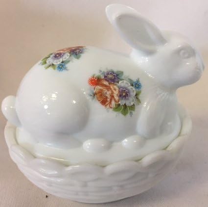 Milk w/Blue-Red Floral
