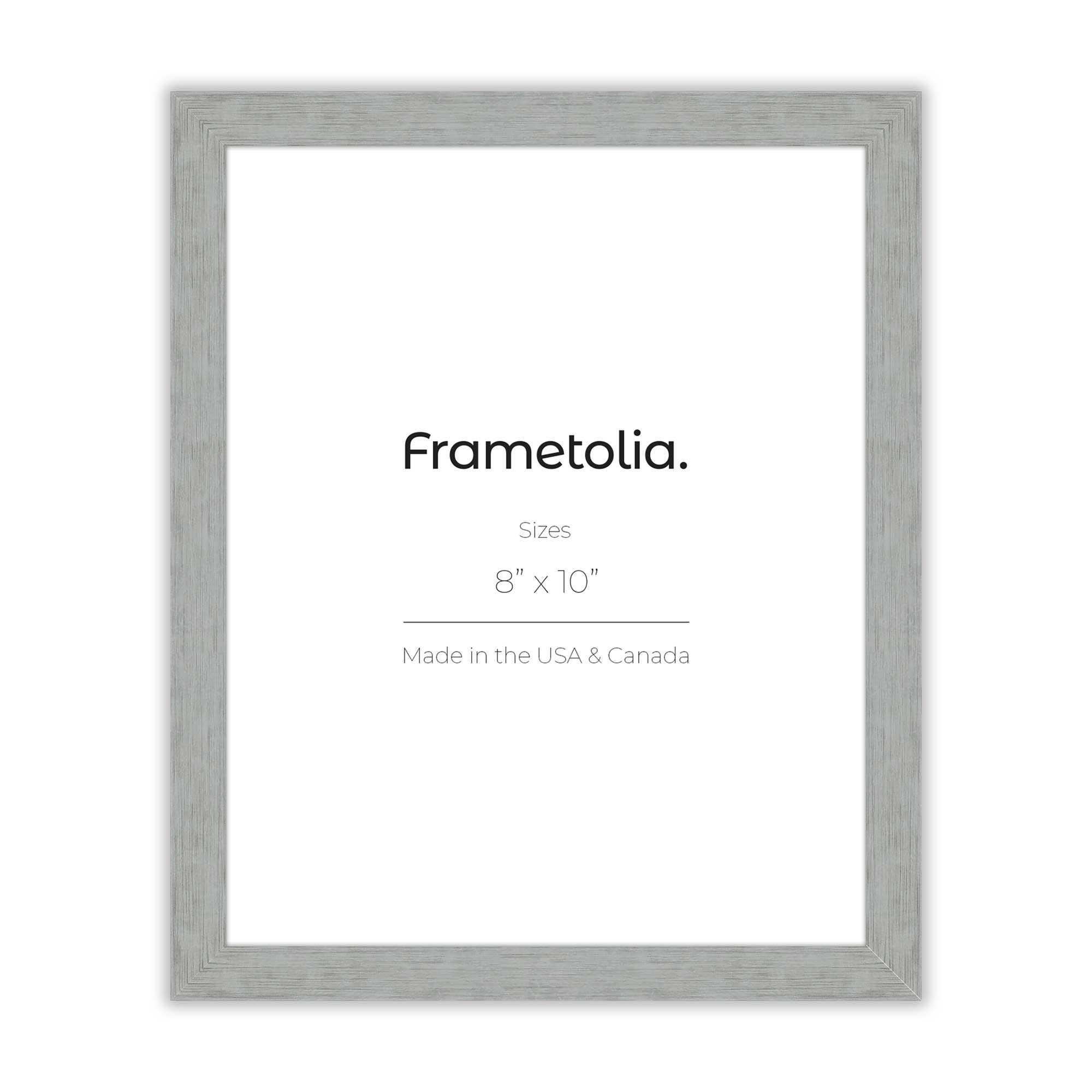Custom Printed Heathered White Picture Frame - Personalized Photo Display for Home, Office & Gifts | Wall Decor, Desk Display, Wedding Frames