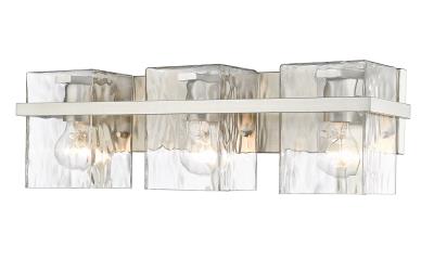 Beth Brushed Nickel Vanity Light - Modern Bathroom Lighting Fixture with 3 Lights for Dressing Table, Makeup Mirror, and Vanity Area