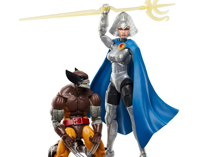 Marvel Legends Wolverine & Lilandra Neramani 2-Pack - 50th Anniversary Edition - Action Figures for Collectors & Marvel Fans - Perfect for Display & Comic Book Scenes