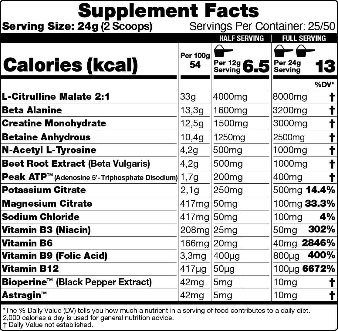10X Athletic PUMP 600g Pre-Workout Supplement - Boost Energy, Endurance & Muscle Pumps for Gym, Bodybuilding & Fitness Training | Best for Men & Women Athletes