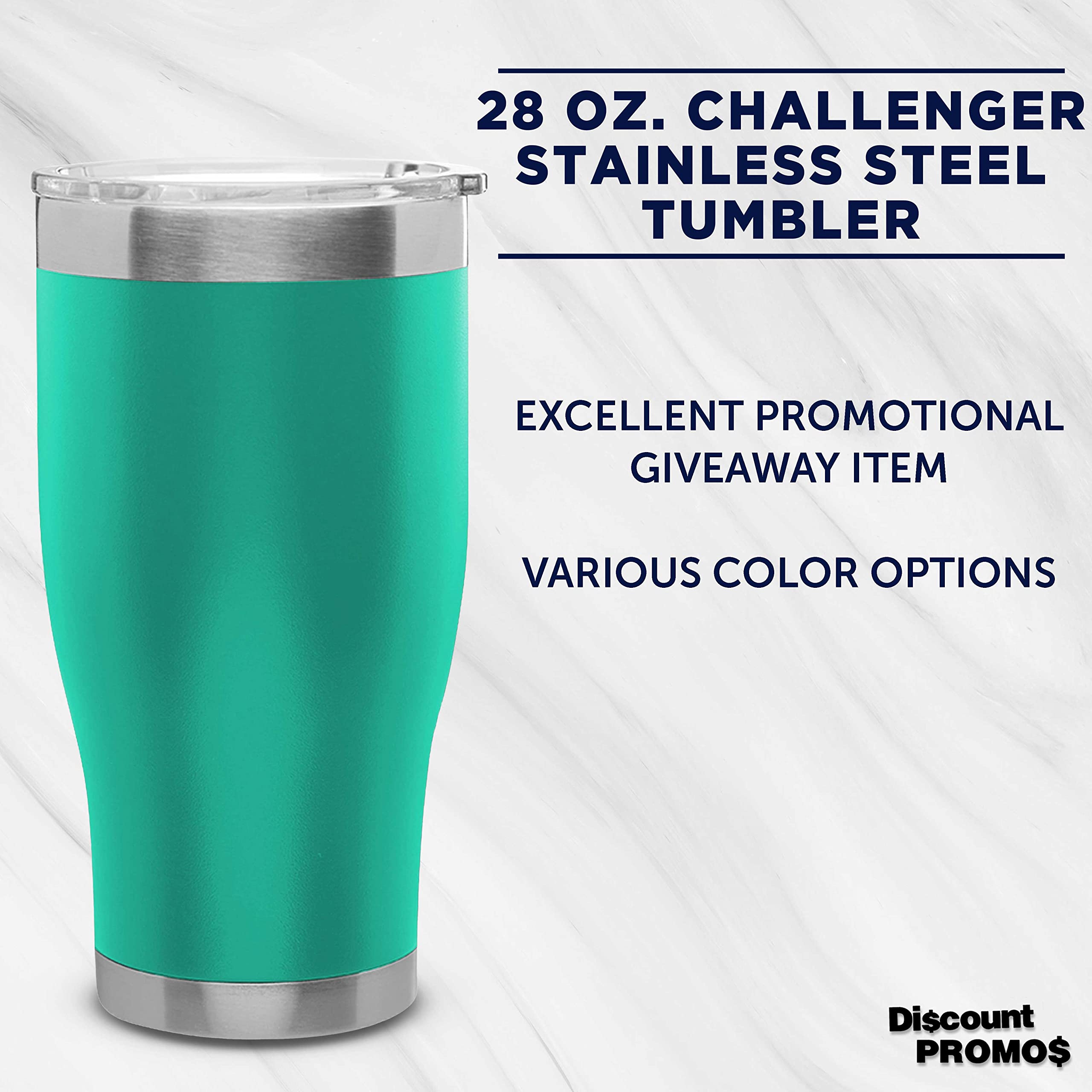 Premium 28 oz Stainless Steel Tumblers Set of 6 - Insulated Hot & Cold Travel Mugs for Coffee, Smoothies, Soda - Bulk Pack for Restaurants, Office, Gym & Outdoor Activities - Mint Green