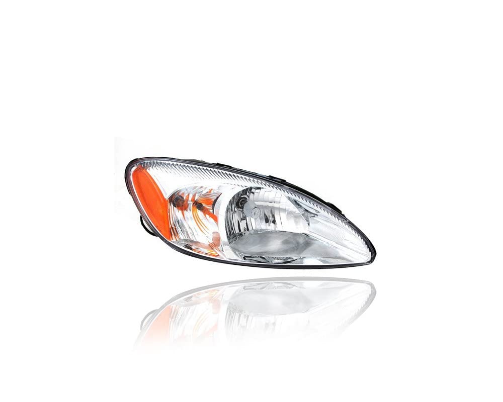 Ford Taurus Headlight Assembly Replacement (2000-2007) - Right Passenger Side Chrome Bezel - OEM 1F1Z13008AA Fit - Excludes Centennial Edition - Perfect for Night Driving & Auto Restoration Projects