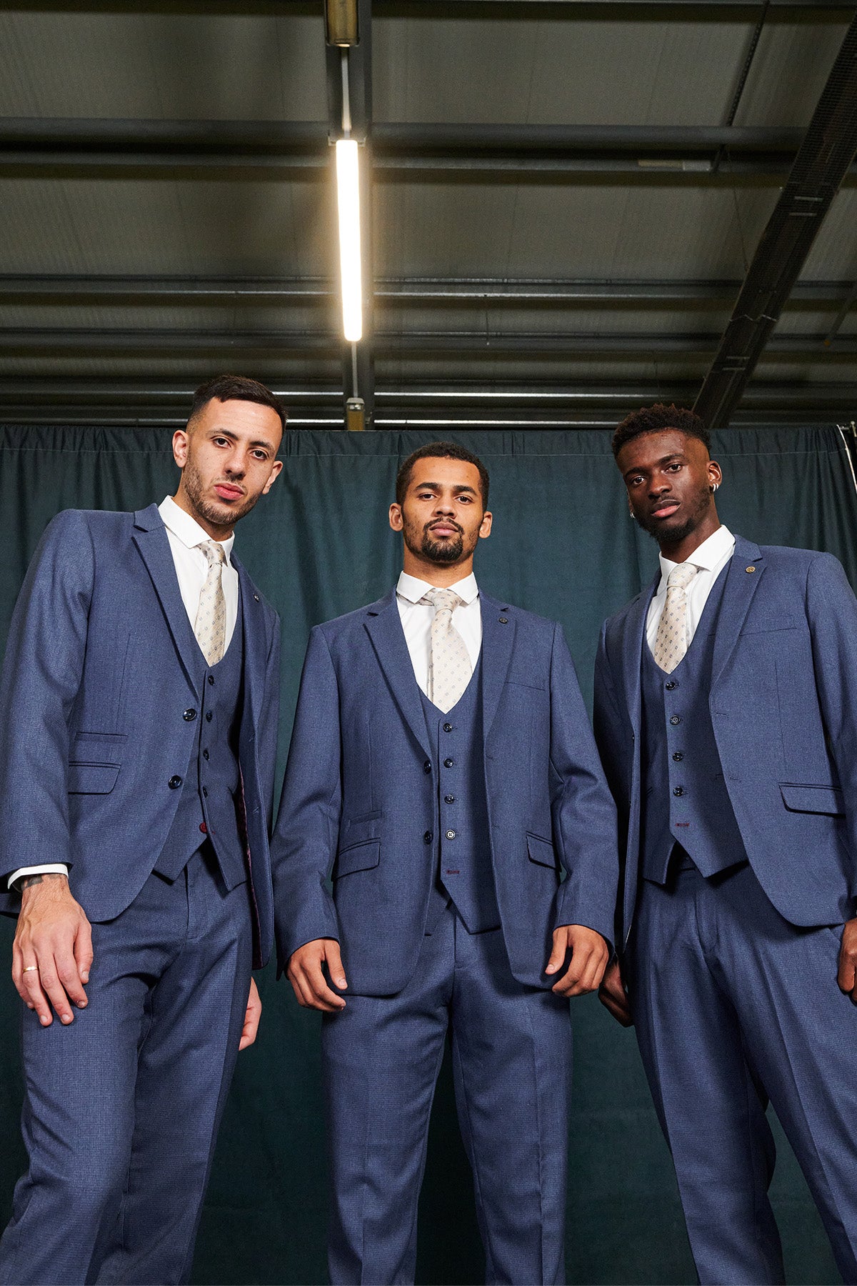 Tim Iroegbunam Everton FC Ashley Navy Blue 3-Piece Suit - Official Football Club Collection | Perfect for Matchdays, Weddings & Formal Events