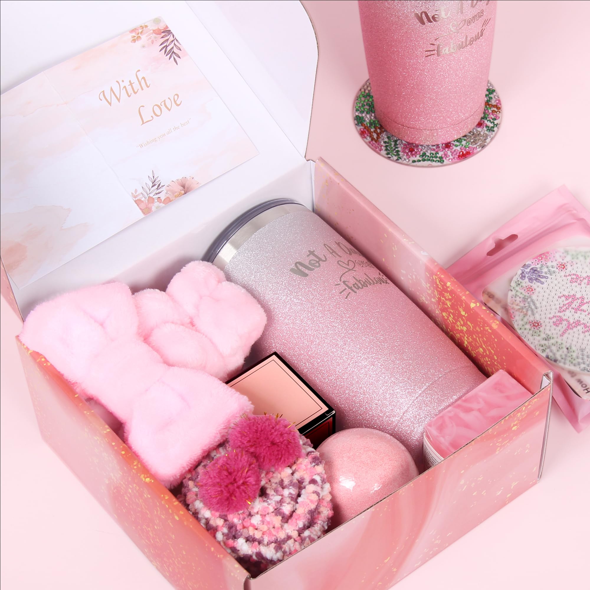 Relaxing Spa Gift Basket for Women - Birthday, Get Well Soon, or Just Because Gift Set - Unique Present for Best Friend, Girlfriend, Sister - Perfect for Self-Care & Pampering at Home