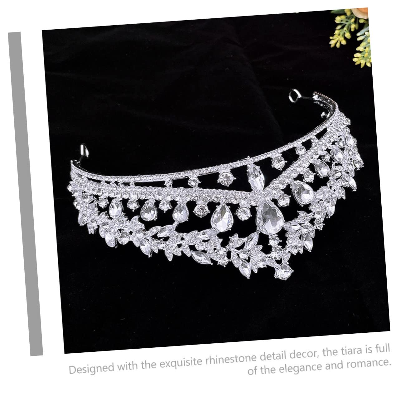 Sparkling Rhinestone Wedding Tiara for Bride & Bridesmaids - Elegant Crystal Bridal Crown Headpiece for Women | Perfect for Weddings, Proms, Pageants, Anniversaries & Special Events | Ideal for Photo Shoots, Vow Renewals, Quinceañeras & Birthday Celebrations | Great Gift for Bridal Shower, Bachelorette Party & Princess-Themed Events