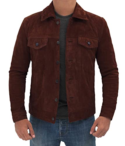 Lgan - Dark Brown Suede Jacket