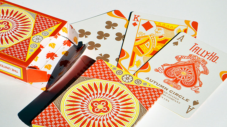 Tally Ho Autumn Circle Back Playing Cards - Premium Deck for Magic Tricks, Cardistry & Poker Games | Perfect for Collectors & Card Enthusiasts