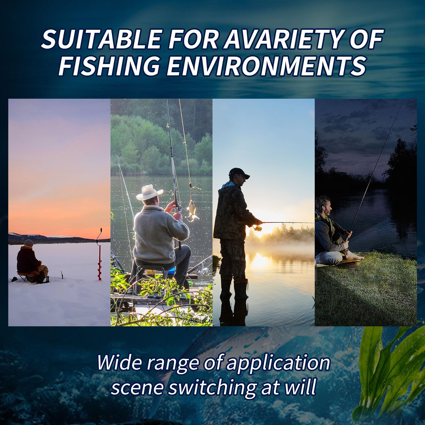 Lvpradior Portable Fish Finder with Sonar & LCD Display - Wired Castable Kayak & Boat Fish Finder, Ice Fishing Gear Accessories, Handheld Water Depth Detector for Kayaking, Boating, and Ice Fishing Adventures