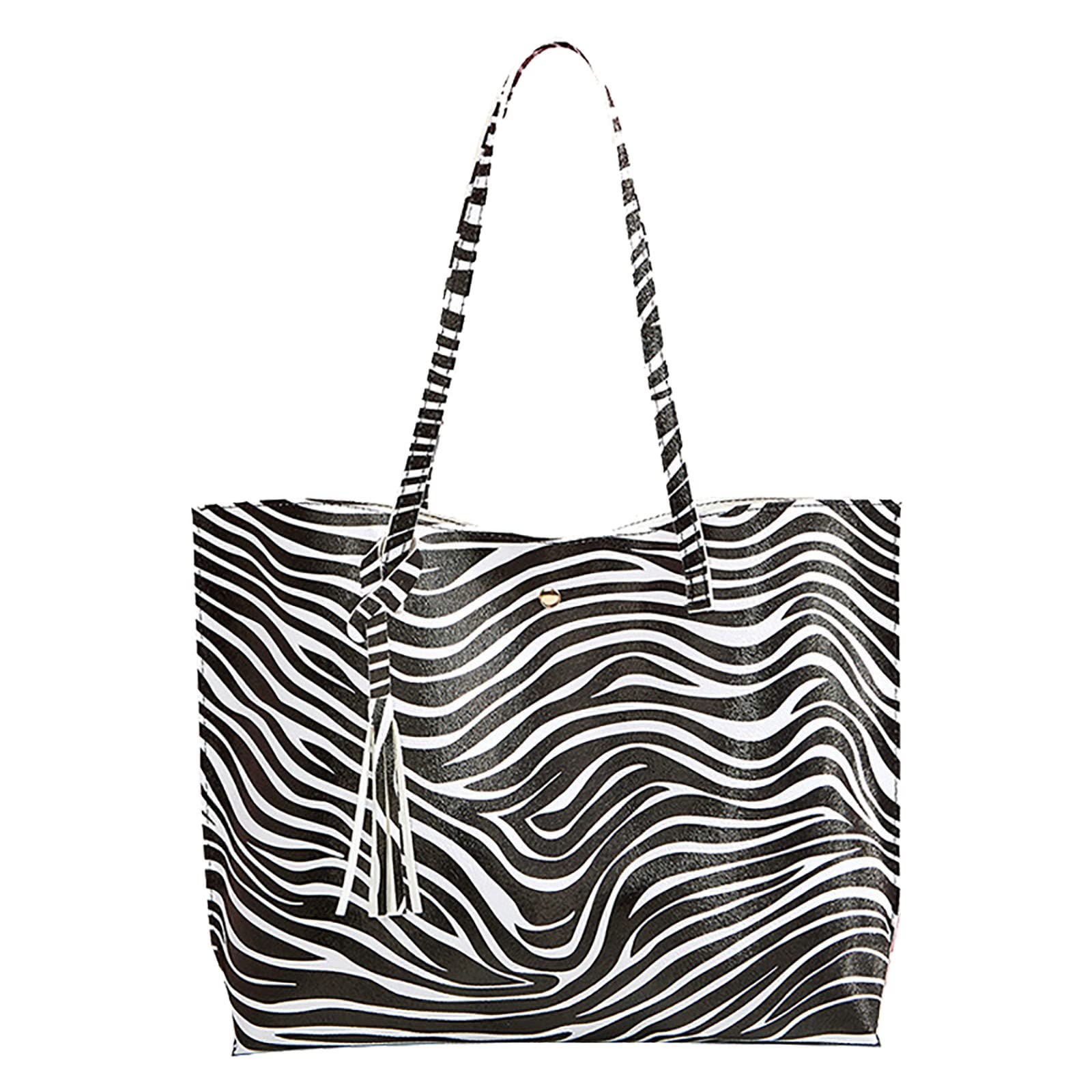 Stylish Women's Faux Leather Tassel Tote Bag - Spacious Shoulder Bag with Soft Straps for Work, Travel & Daily Use