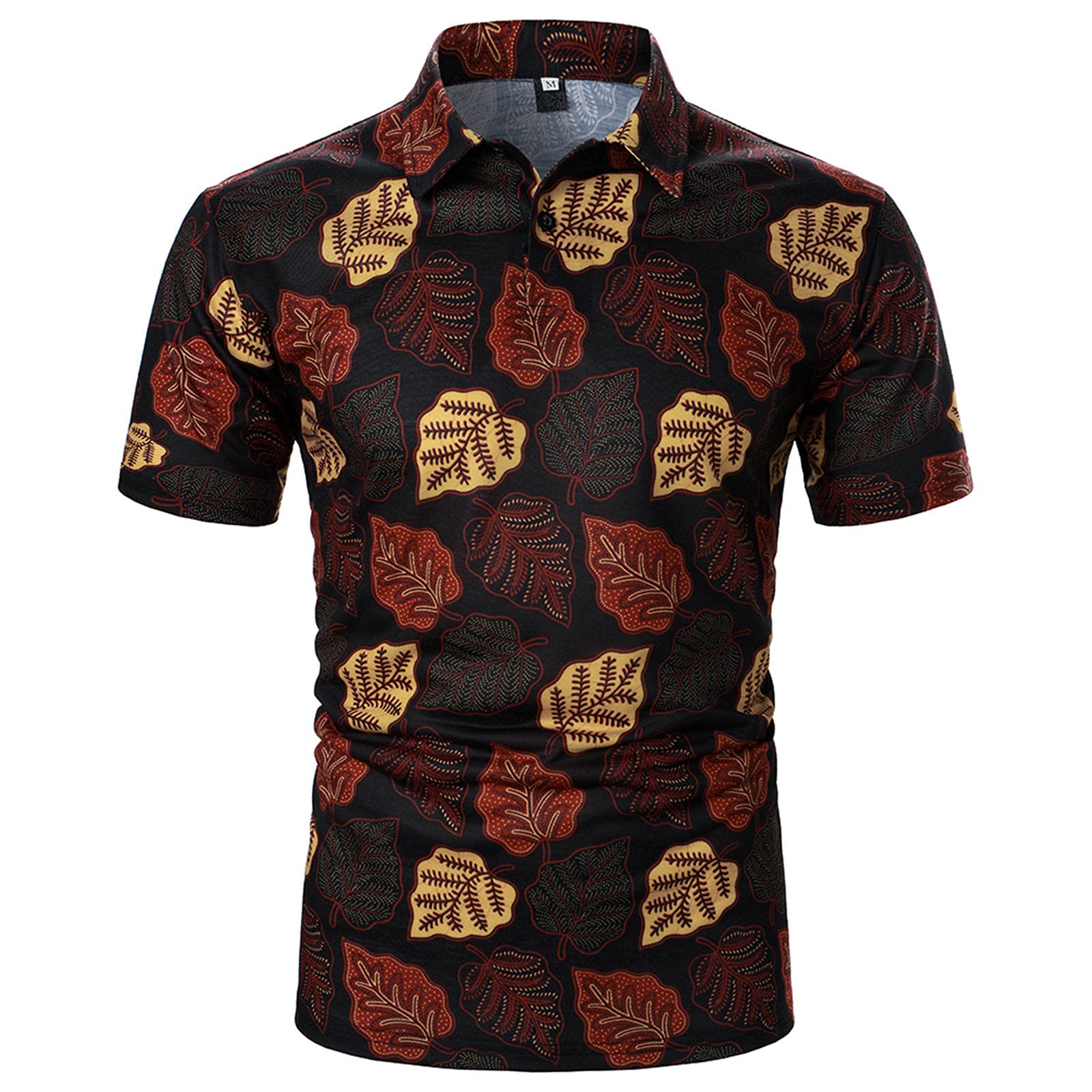 Beppter Men's Hawaiian Shirts - Short Sleeve Regular Fit Floral Print Dress Shirts for Summer | Plus Size Vintage Aloha Shirts for Beach, Vacation & Casual Wear