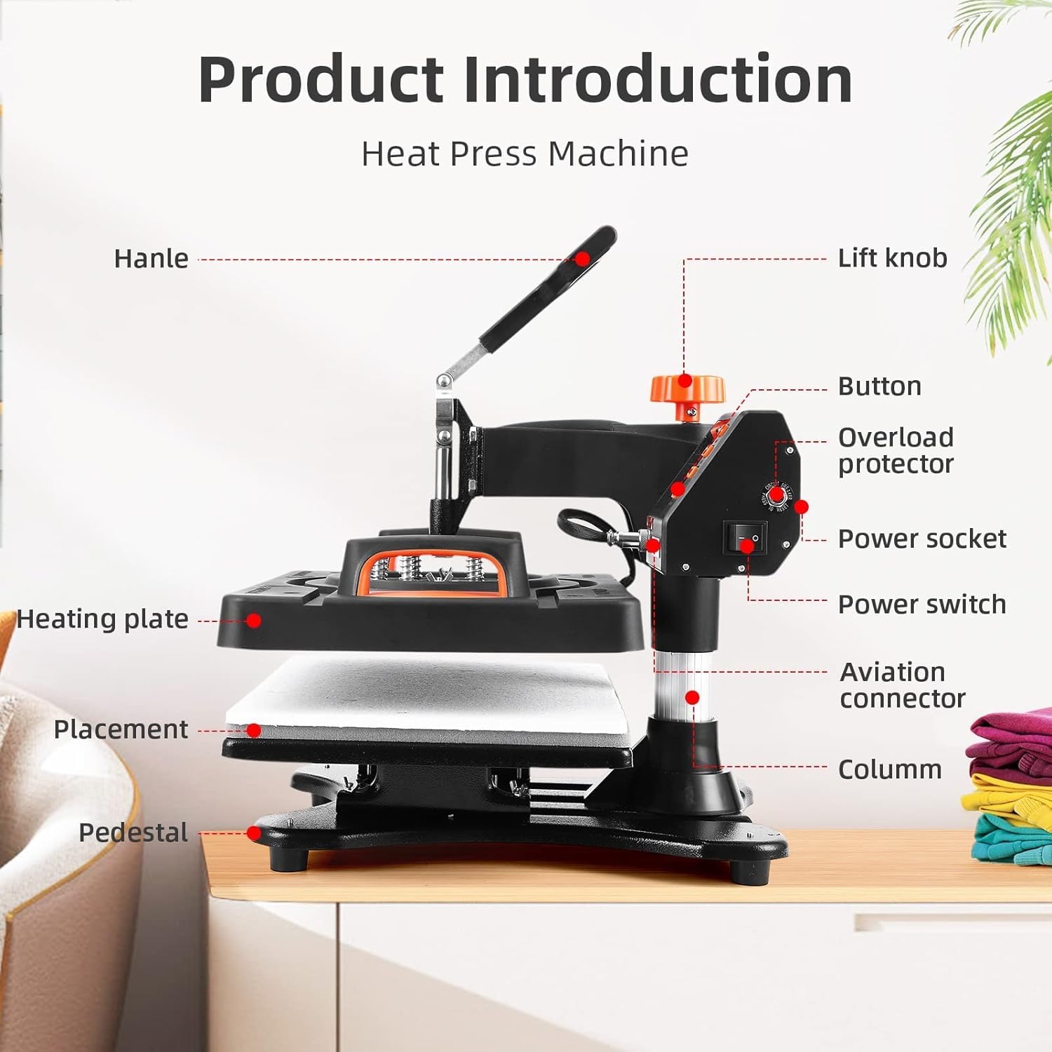 Professional 11-in-1 Heat Press Machine 12
