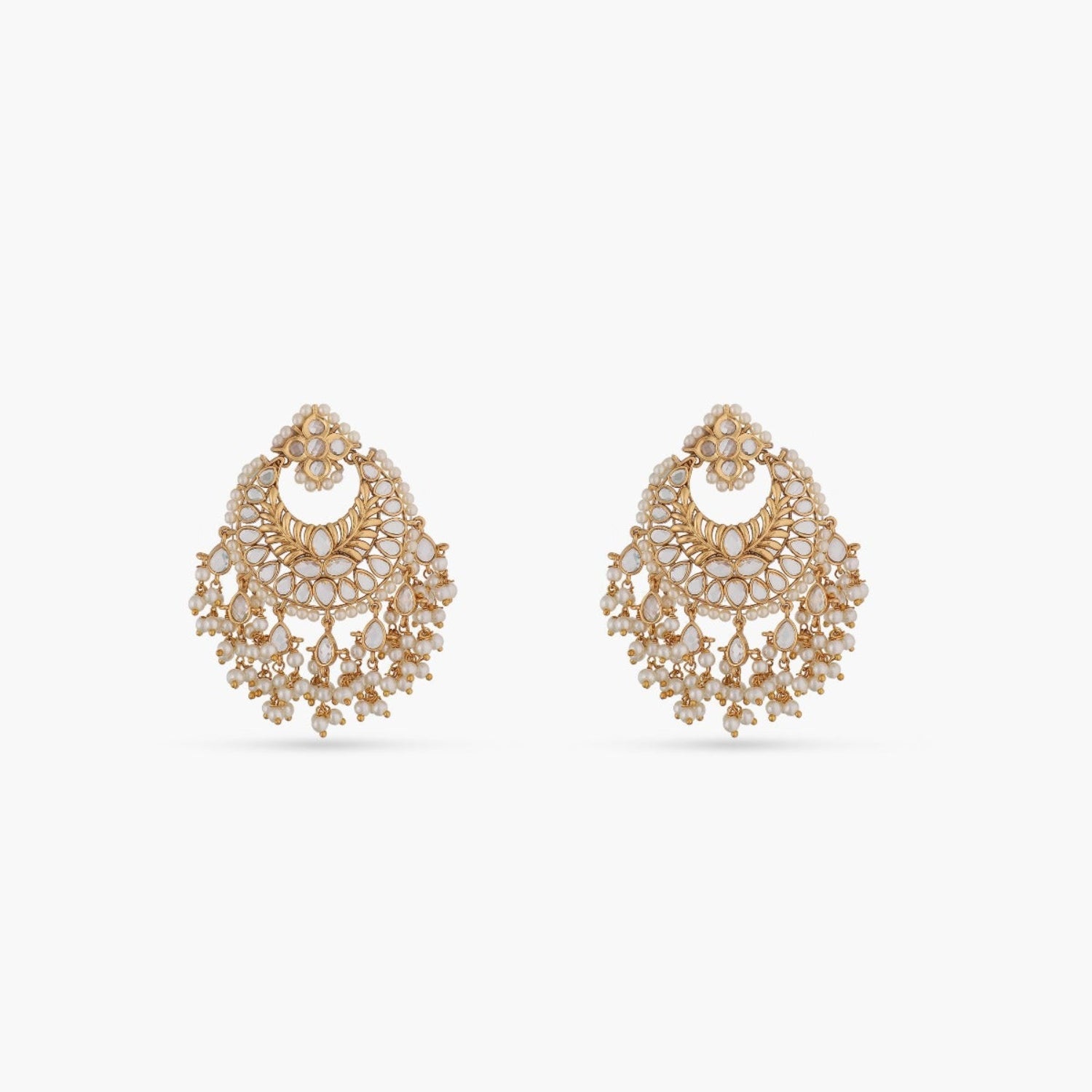 Regal Antique Chandbali Earrings - Vintage Indian Jewelry for Women - Handcrafted Ethnic Bridal Earrings - Perfect for Weddings, Parties & Cultural Events