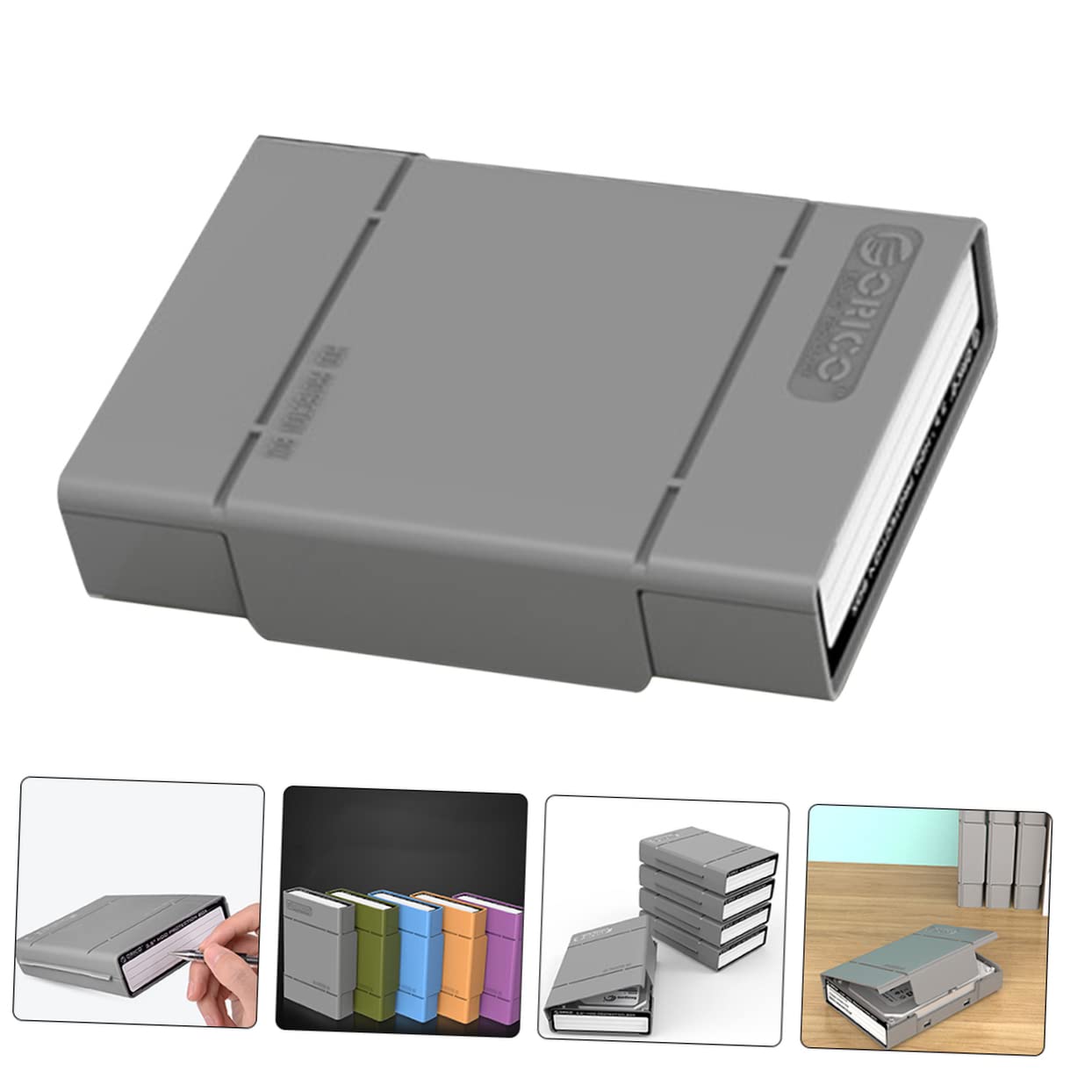 Zerodeko 5 Pack Hard Drive Protective Case - Shockproof Portable Hard Disk Storage Box Wallet for SSD HDD External Drives - Compact Travel Office Accessories for Laptop PC MacBook Data Backup & Organization