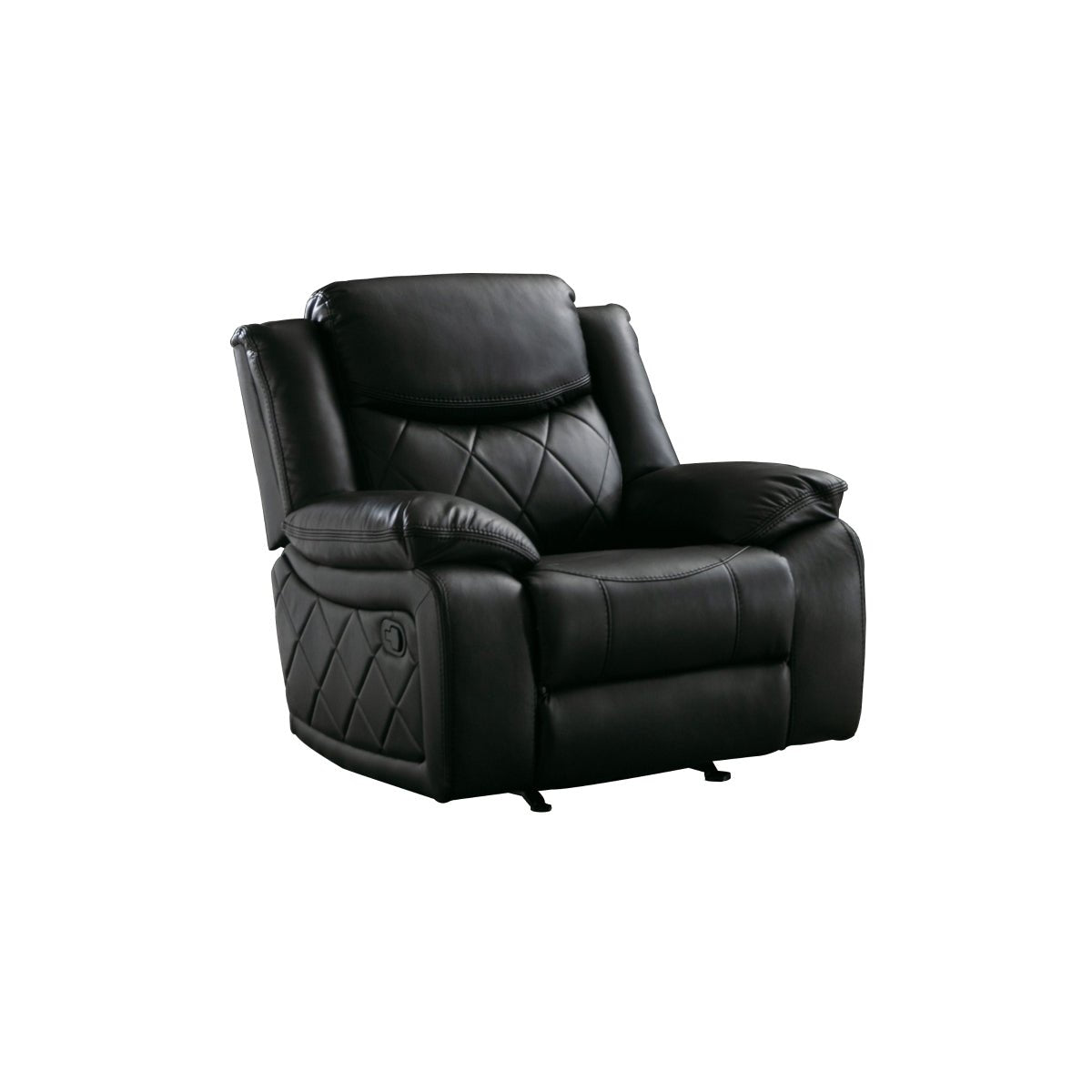 Bartholomew Black Reclining Sofa Set - Modern Comfortable Recliner Sectional for Living Room | Perfect for Movie Nights, Family Gatherings & Relaxation