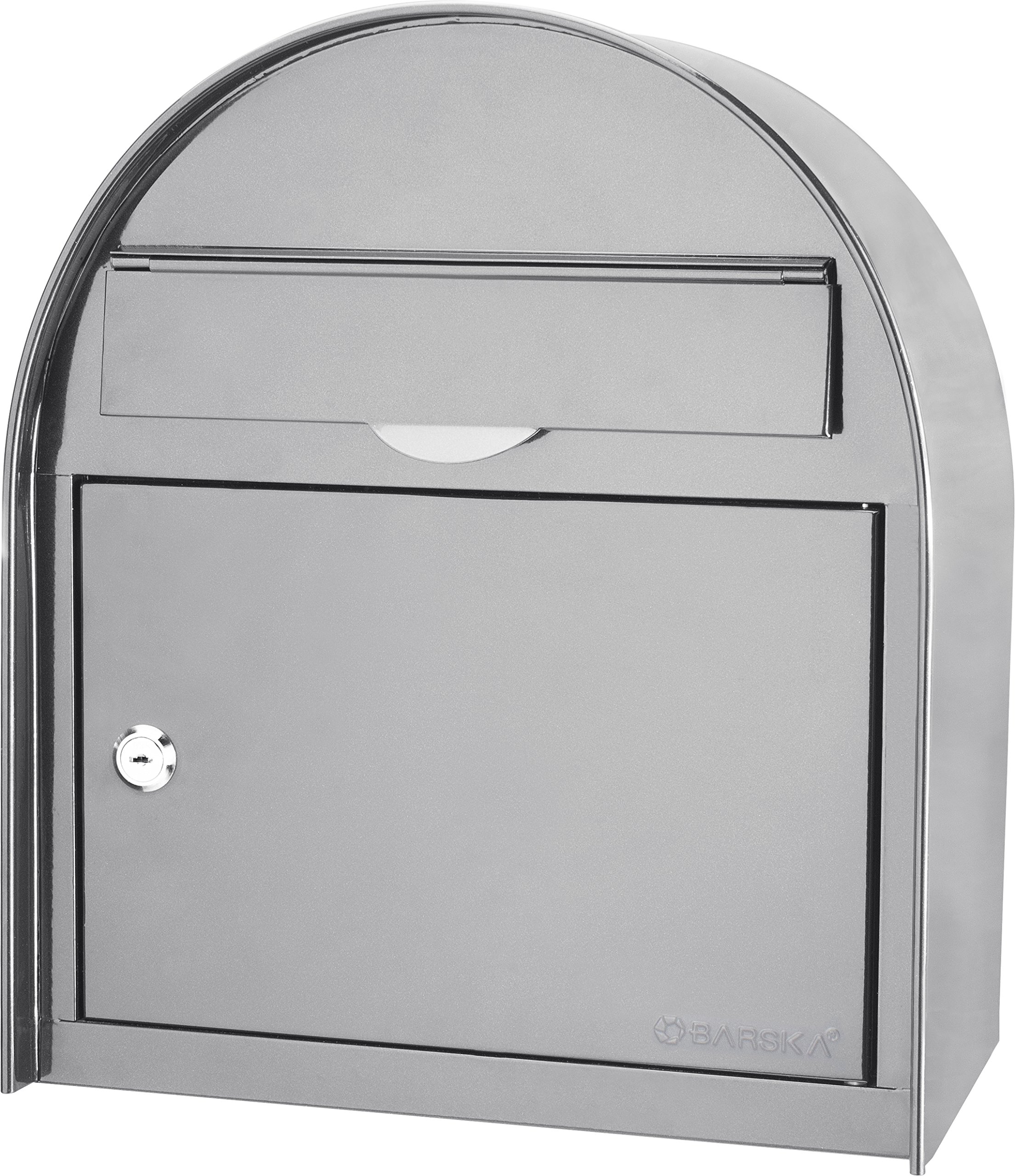 Large Steel Key Lock Wall Mount Mailbox 7x12.75x15 Inches - Secure Outdoor Mailbox for Homes, Apartments & Offices | Weatherproof & Durable Mail Collection Solution