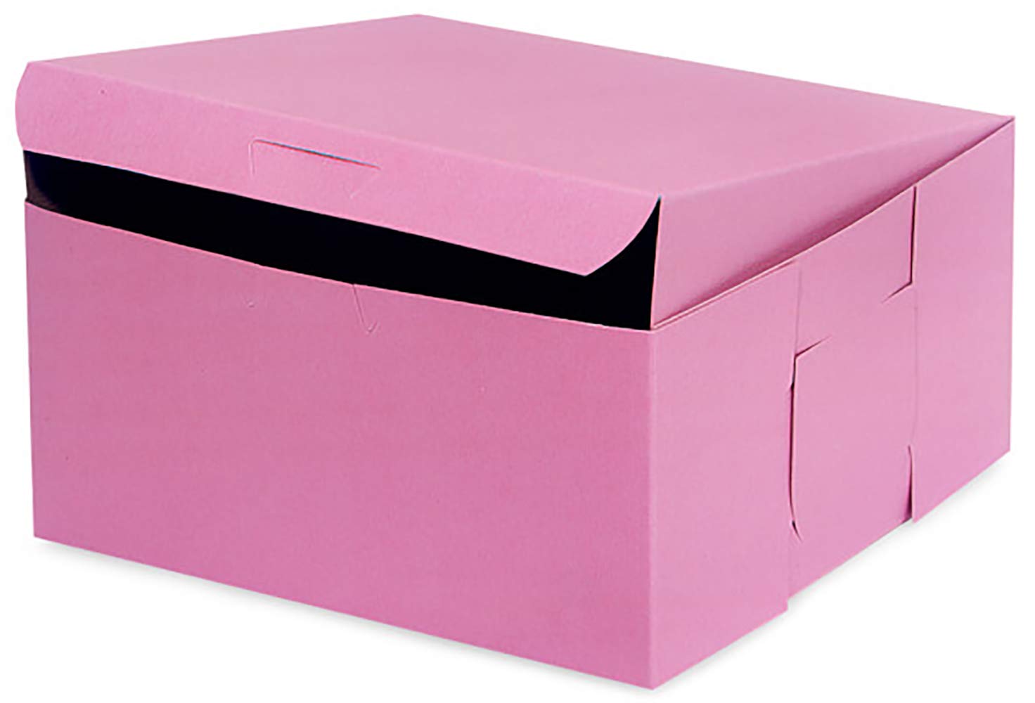 Eco-Friendly 8x8x4 Inch Recycled Pink Kraft Cake Box with 8 Inch Round Cake Boards (10-Pack, Front Loading) – Perfect for Bakeries, Wedding Cakes & Gift Packaging